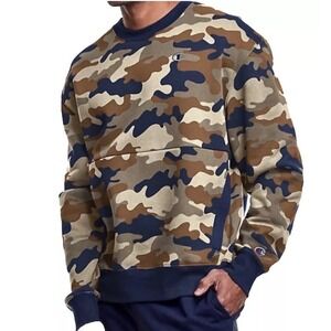 NWT Champion Men's Urban Pursuits Crew Neck Camo Sweatshirt Size Small‎